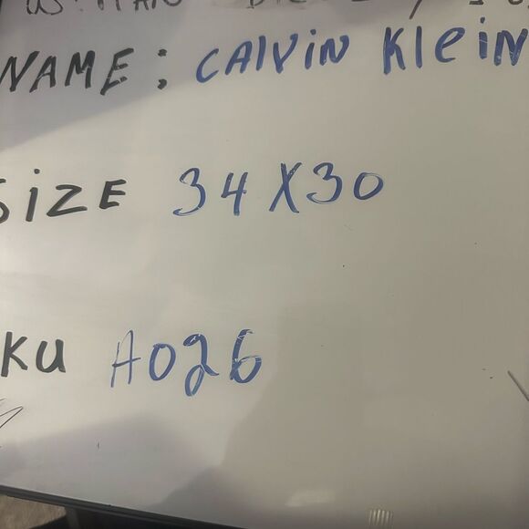 Calvin Klein Slim Straight Jeans - Blue - Picture 10 of 10